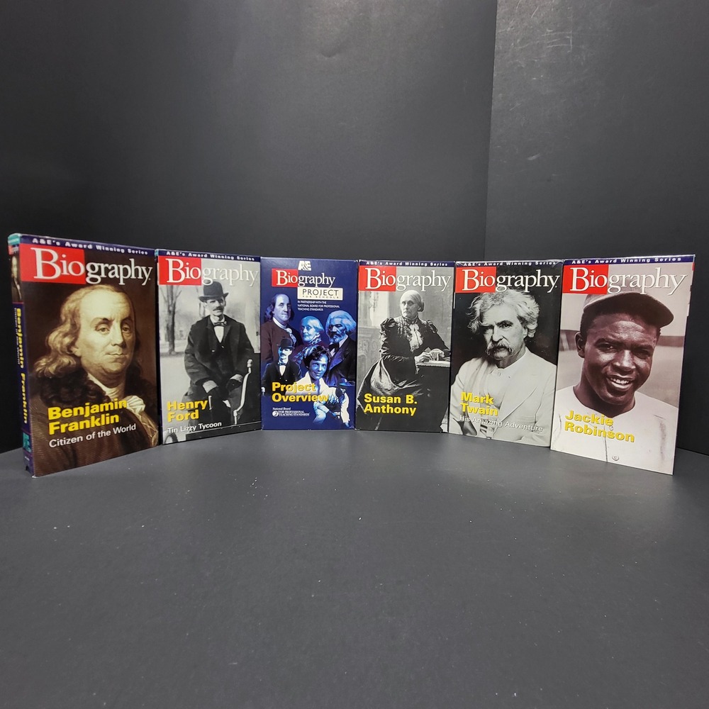A&E Biography Project for‎ Schools VHS Tapes Men of Distinction Legendary Women